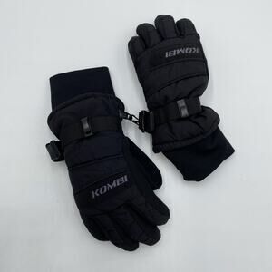Kombi Juniors Black Leather Palm Gore-Tex Gloves Size XS